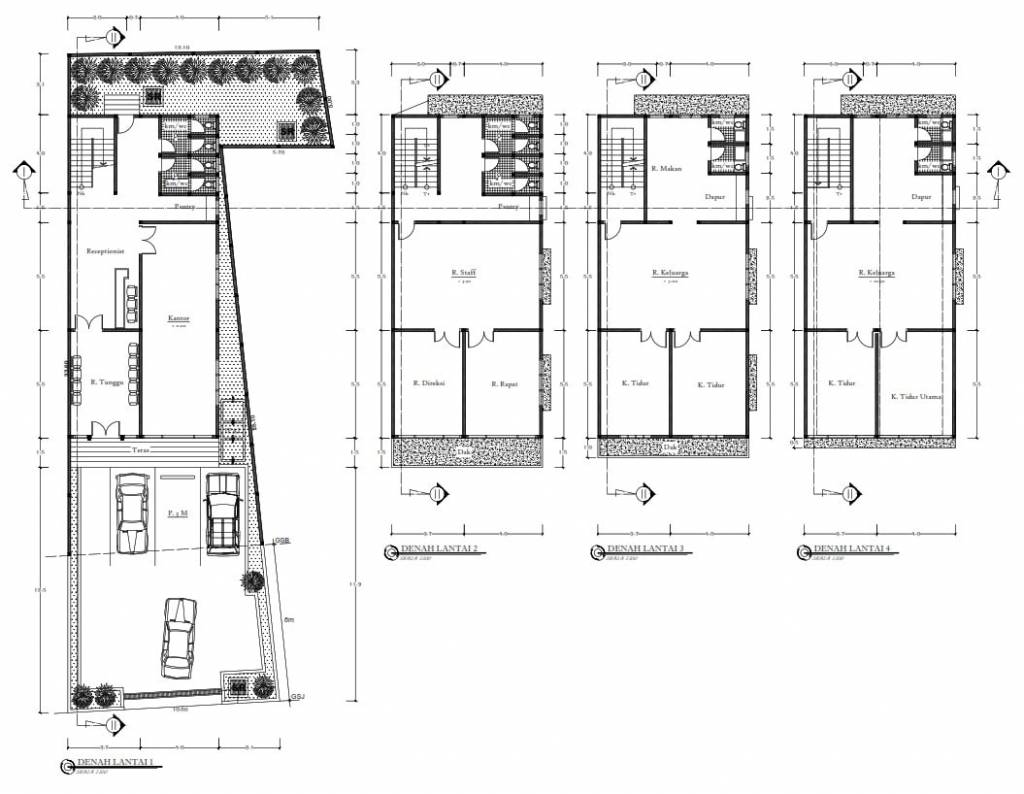 gambar arsitektural (denah)